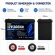 Ship from USA|Docan 12.8V 300Ah 3840Wh 4S1P Solar Energy LiFePO4 Battery Pack with JBD 12V 200A BMS Ship from USA| Docan 12.8V 300Ah 3840Wh 4S1P Solar Energy LiFePO4 Battery Pack with JBD 12V 200A BMS