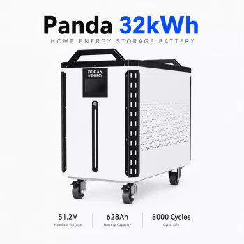 Pickup From TX Or Zip Code For Delivery Quote｜Docan Energy Panda 32kWh Solar LiFePO4 Battery 51.2V 628Ah Best for Home Energy Storage System Docan Power