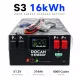 Pickup From TX Or Zip Code For Delivery Quote｜Docan S3 16kWh 51.2V 314Ah Assembled LiFePO4 Battery EVE MB31 Grade A Horizontal Stack Pack Solar Home Systems
