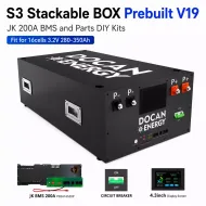 Ship from USA| Horizontal DIY Box Kit Metal Enclosure With JK PB2A16S20P 200A Inverter BMS (M8 Terminals) – Includes DC Breaker Ship from USA| Horizontal DIY Box Kit Metal Enclosure With JK PB2A16S20P 200A Inverter BMS (M8 Terminals) – Includes DC Breaker