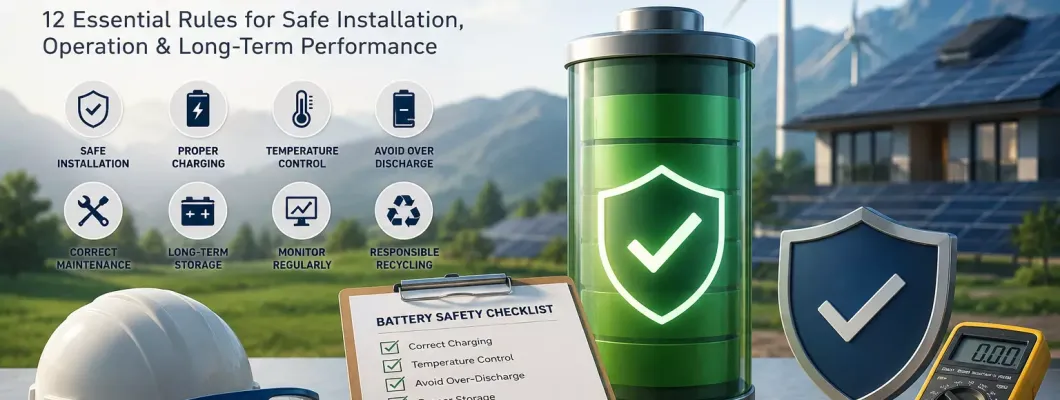 LiFePO4 Battery Safety Guide | Installation & Operation Tips LiFePO4 Battery Safety Guide | Installation & Operation Tips