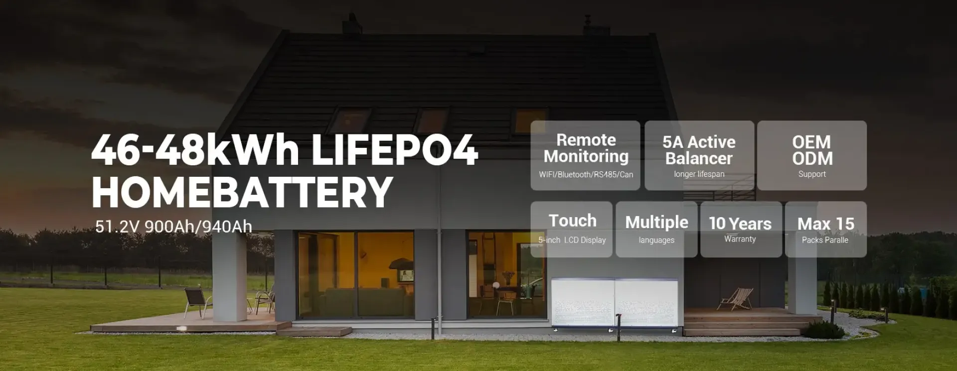 Docan YPZZ series 16kWh 32kWH 48kWh Lifepo4 battery packs
