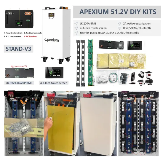 US Stock DIY LiFePO4 Set| 16pcs EVE LF280K V3 Cells + Stackable Box + JK 200A 2A Active Balance BMS + Assembly parts