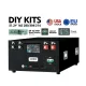 Ship from USA｜No Branding Horizontal DIY Box Kit Metal Enclosure With Daren WIFI Remote 200A Inverter BMS (M8 Terminals) – Includes DC Breaker