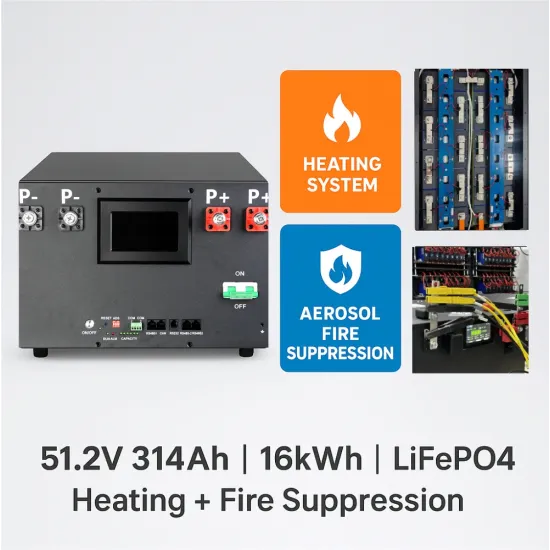 US Stock Pre-Sale Complete 51.2V 314Ah 16kWh LiFePO4 Stackable Solar Battery Pack with Heating and Aerosol Fire Suppression Device