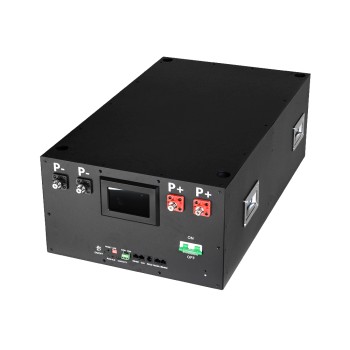 Ship from China｜ Docan Apexium DIY Horizontal Metal Box with 200A JK PB2A16S20P New V19 BMS & 4.3Inch LCD for 51.2V LiFePO4 Battery Housing (M8 Terminals + DC Breaker)