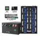 US Stock Horizontal DIY Box Kit Metal Enclosure With JK PB2A16S20P 200A Inverter BMS (M8 Terminals) – Includes DC Breaker