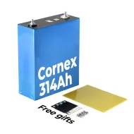 USA Stock Pre-Sale Cornex Grade A 3.2V 314Ah LiFePO4 Raw Cell Fully Load capacity 330Ah Welded M6 studs Ideal for DIY Solar System