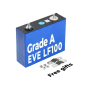 USA Stock EVE 100Ah LiFePO4 Battery 3.2V Prismatic Cell for Energy Storage for Home Golf cart and EV Energy USA Stock EVE 100Ah LiFePO4 Battery 3.2V Prismatic Cell for Energy Storage for Home Golf cart and EV Energy