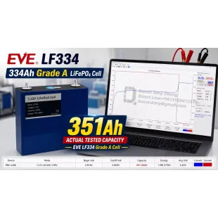 Ship from China|EVE 334Ah 3.2V EV Grade A 3C LiFePO4 Battery Prismatic Cell with welded M6 Studs for EV RV Solar Systems Ship from China|EVE 334Ah 3.2V EV Grade A 3C LiFePO4 Battery Prismatic Cell with welded M6 Studs for EV RV Solar Systems