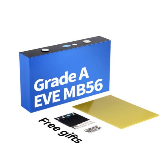 CN Stock EVE MB56 560Ah Tested 628Ah 3.2V Grade A LiFePO4 Battery Cell 8000 Cycles With Welded M6 Studs Fresh New For Solar Energy Storage CN Stock EVE MB56 560Ah Tested 628Ah 3.2V Grade A LiFePO4 Battery Cell 8000 Cycles With Welded M6 Studs Fresh New For Solar Energy Storage