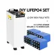 US Stock DIY LiFePO4 Set| 16pcs EVE LF280K V3 Cells + Stackable Box + JK 200A 2A Active Balance BMS + Assembly parts