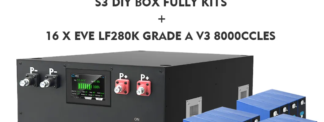 US Stock DIY LiFePO4 Battery Kit – Build Your Own 51.2V 280Ah Energy Storage System
