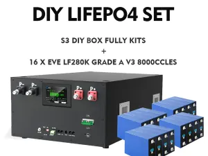 US Stock DIY LiFePO4 Battery Kit – Build Your Own 51.2V 280Ah Energy Storage System US Stock DIY LiFePO4 Battery Kit – Build Your Own 51.2V 280Ah Energy Storage System