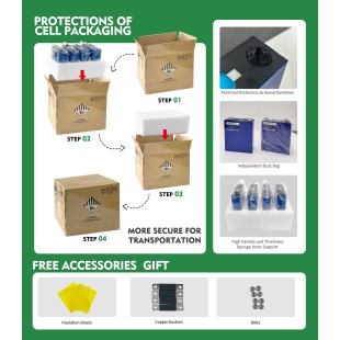 USA Stock EVE LF280K 280Ah V3 8000cycles Grade A LiFePO4 310Ah 3.2V Prismatic Battery Cell for EV and RV DIY Solar 