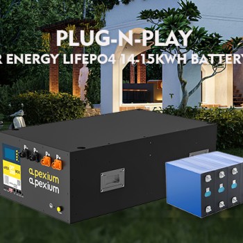 China Stock S3 Pack Pre-Built 51.2V Grade A LiFePO4 280Ah 300Ah 314Ah 345Ah Stackable Battery with JK V19 PB2A16S20P 200A BMS | Horizontal Mounted