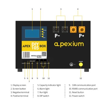 Ship from China| Docan Apexium 105 PRO Horizontal Metal Box With 48V 200A Inverter BMS and LCD screen DIY Kits Enclosure Ship from China| Docan Apexium 105 PRO Horizontal Metal Box With 48V 200A Inverter BMS and LCD screen DIY Kits Enclosure