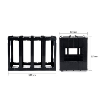 China Stock 280Ah Size Plastic Snap-on Bracket/Holder for Efficient Mounting of LiFePO4 Solar EV Applications Batteries (280-340Ah)  Shelf China Stock 280Ah Size Plastic Snap-on Bracket/Holder for Efficient Mounting of LiFePO4 Solar EV Applications Batteries (280-340Ah)  Shelf