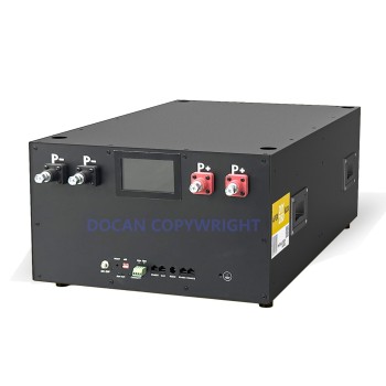 Ship from EU｜Docan Horizontal DIY S3 Box Kits Metal Enclosure with V19 JK 200A BMS PB2A16S20P 4.3" LCD (M8 Terminals with DC Breaker)