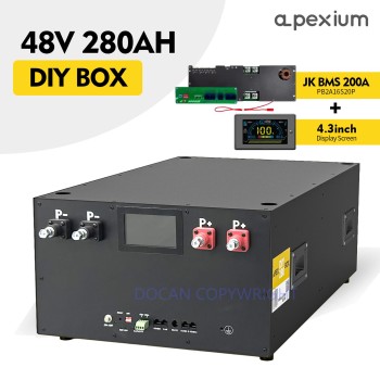USA STOCK horizontal DIY Box Kits Metal enclosure with JK PB2A16S20P 200A Inverter BMS 4.3 inch LCD touch screen And accessories M8 Type USA STOCK horizontal DIY Box Kits Metal enclosure with JK PB2A16S20P 200A Inverter BMS 4.3 inch LCD touch screen And accessories M8 Type