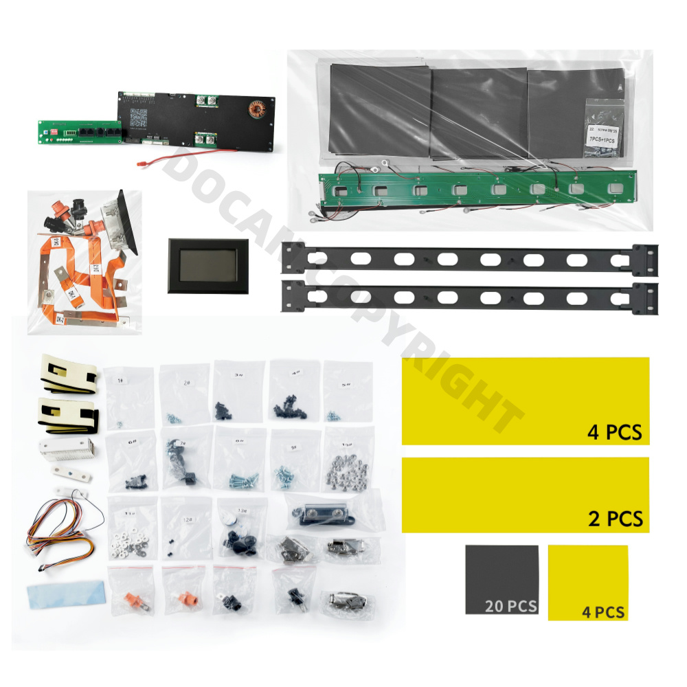 USA Ready stock Docan S6 32kWh DIY LiFePO4 battery box With JK V19 BMS