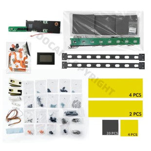 EU STOCK Docan Apexium Horizontal Pre-Sale DIY S3 Box Kits Metal Enclosure with V19 JK 200A BMS PB2A16S20P 4.3" LCD (M8 Terminals with DC Breaker)