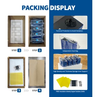 USA Stock Pre-Sale EVE LF314 314Ah Grade A 3.2V  8000 Cycles V3 Prismatic LiFePO4 330Ah Ideal For Solar Some Storage