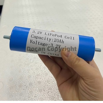 China Stock EVE 20Ah Cylindrical Lithium-ion LiFePO4 3.2V Prismatic Cell with Laser-Welded M6 Studs
