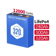 China Stock Hithium LF314 320Ah 11000cycles @SOH 70% ESS Solar Grade LiFePO4 3.2V Prismatic Cell with Laser-Welded M6 Studs China Stock Hithium LF314 320Ah 11000cycles @SOH 70% ESS Solar Grade LiFePO4 3.2V Prismatic Cell with Laser-Welded M6 Studs
