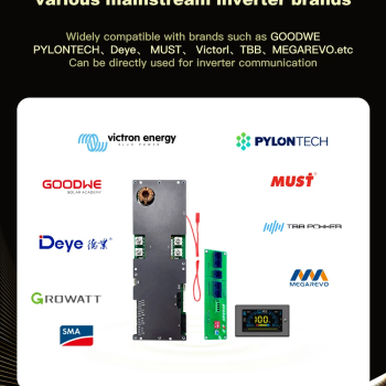 Ship from USA｜PB2A16S20P JK 200A Inverter BMS with 2A active balancer built-in & Blueotooth Solar LiFePO4 Battery BMS(No LCD display)