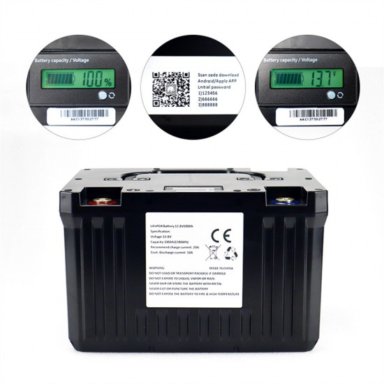 USA STOCK FAST UPS DELIVERY Docan 4S1P 12V 100Ah 1280Wh Lifepo4 Battery Pack with Bluetooth BMS and LCD dispaly USA STOCK FAST UPS DELIVERY Docan 4S1P 12V 100Ah 1280Wh Lifepo4 Battery Pack with Bluetooth BMS and LCD dispaly