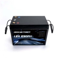 USA STOCK Docan 12V 230Ah Solar LiFePO4 Battery Pack with Bluetooth BMS & LCD Display USA STOCK Docan 12V 230Ah Solar LiFePO4 Battery Pack with Bluetooth BMS & LCD Display