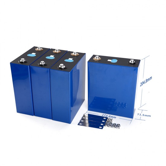 EVE LF280K 3.2V 6000 cycle LiFePO4 Prismatic Battery Cell Threaded Screw-in Terminal Stud EVE LF280K 3.2V 6000 cycle LiFePO4 Prismatic Battery Cell Threaded Screw-in Terminal Stud