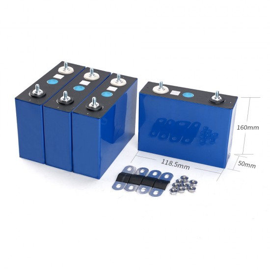 EVE LF100 100Ah 3.2V LiFePO4 Prismatic Battery Cell Laser Welded Terminal Stud EVE LF100 100Ah 3.2V LiFePO4 Prismatic Battery Cell Laser Welded Terminal Stud