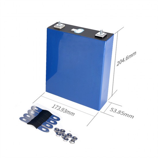EVE LF100 100Ah 3.2V LiFePO4 Prismatic Battery Cell Laser Welded Terminal Stud EVE LF100 100Ah 3.2V LiFePO4 Prismatic Battery Cell Laser Welded Terminal Stud