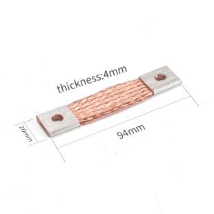 Ship from USA｜ Gold M6 Flexible Busbar for LiFePO4 280Ah-320Ah Battery Cells  Copper Connector with CAN BENT Design